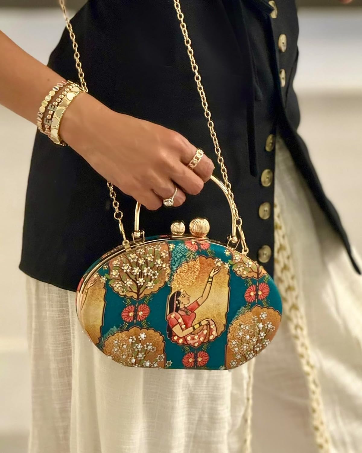 holiCHIC Embellished Mughal Mini Clutch