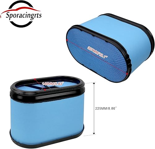 Miniatura 2 de Sporacingrts Filtro de aire compatible con Ford F250 F350 F450 F550 Super Duty 2008 2009 2010 6.4L Powerstroke motor diesel reemplazo FA1886