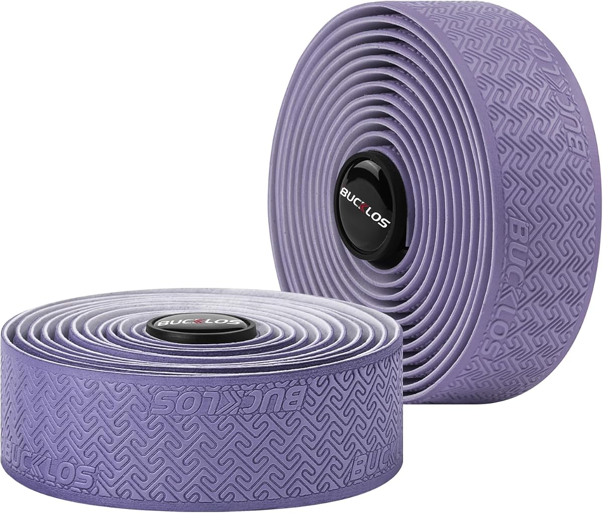 BUCKLOS Cinta para Manillar de Bicicleta para Bicicleta de Carretera Cinta de Barra EVA Envoltura de Agarre para Bicicleta | Cinta de manillar acolchada de EVA suave de 3 mm con cinta de manillar de PU que absorbe los golpes, resistente al sudor y al desgaste, se adapta a bicicletas de carretera y de grava