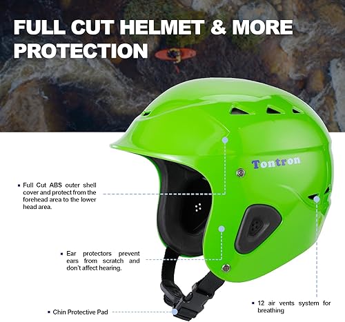 Miniatura 2 de Tontron Sailonger - Casco para adultos de corte completo, kayak, rafting, remo, deportes acuáticos