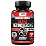 Kaya Naturals Ultra Testosterone - Men's Testosterone Booster with Tongkat Ali, Horny Goat Weed, Tribulus - Natural Workout Supplement for Energy, Stamina, and Strength Booster - 90 Count