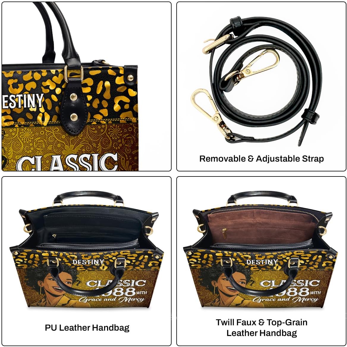 Sistabag Personalized Leather Handbag For African American - Christmas Gifts For Women For Black Women - Image 3