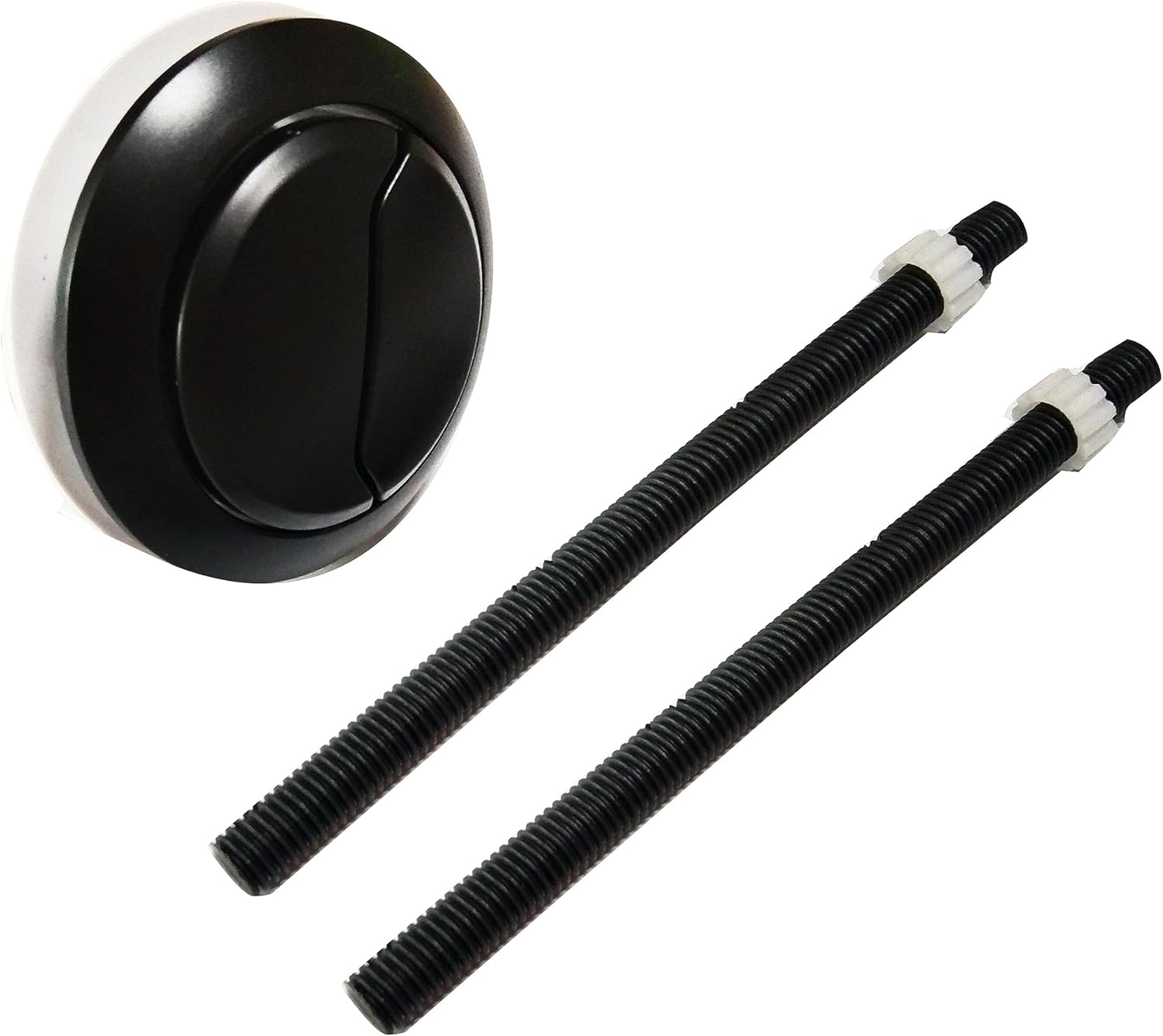 WK801 Toilet Push Button Round Dual-Flush for Tank Hole 48mm Replacement Parts Black