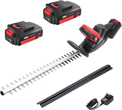 MZK 22 Cordless Hedge Trimmer, 20V Bush Trimmer, Handheld Hedge Cutter, Grass Shrub Trimmer, Lightweight & Compact TrimmerBattery & Charger Included