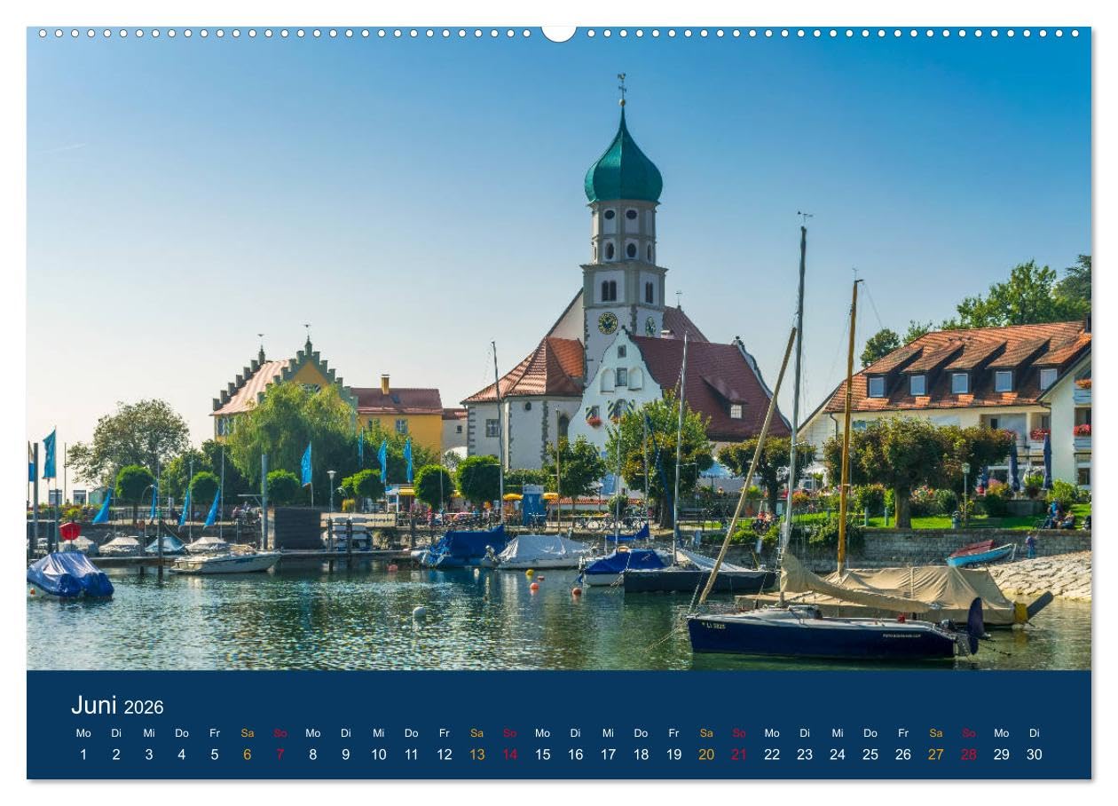 Ansichten vom Bodensee (Wandkalender 2026 DIN A2 quer), CALVENDO Monatskalender: Ansichten vom wunderschönen Bodensee (CALVENDO Orte)