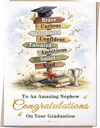 Graduation Card for Nephew - Graduation Gifts For Nephew