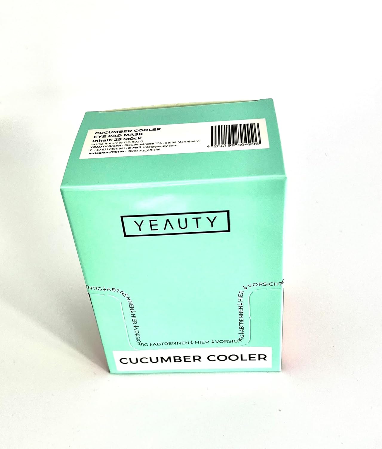 YEAUTY Cucumber Cooler 25 paar Eye Pad Mask Oogmasker Komkommer Hyaluron