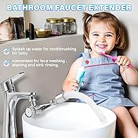 Vista 5 de Filtro de agua para grifo de fregadero, extensor de grifo giratorio de 1080°, elimina el cloro, el sabor, el olor, alivia más del 99% la piel seca