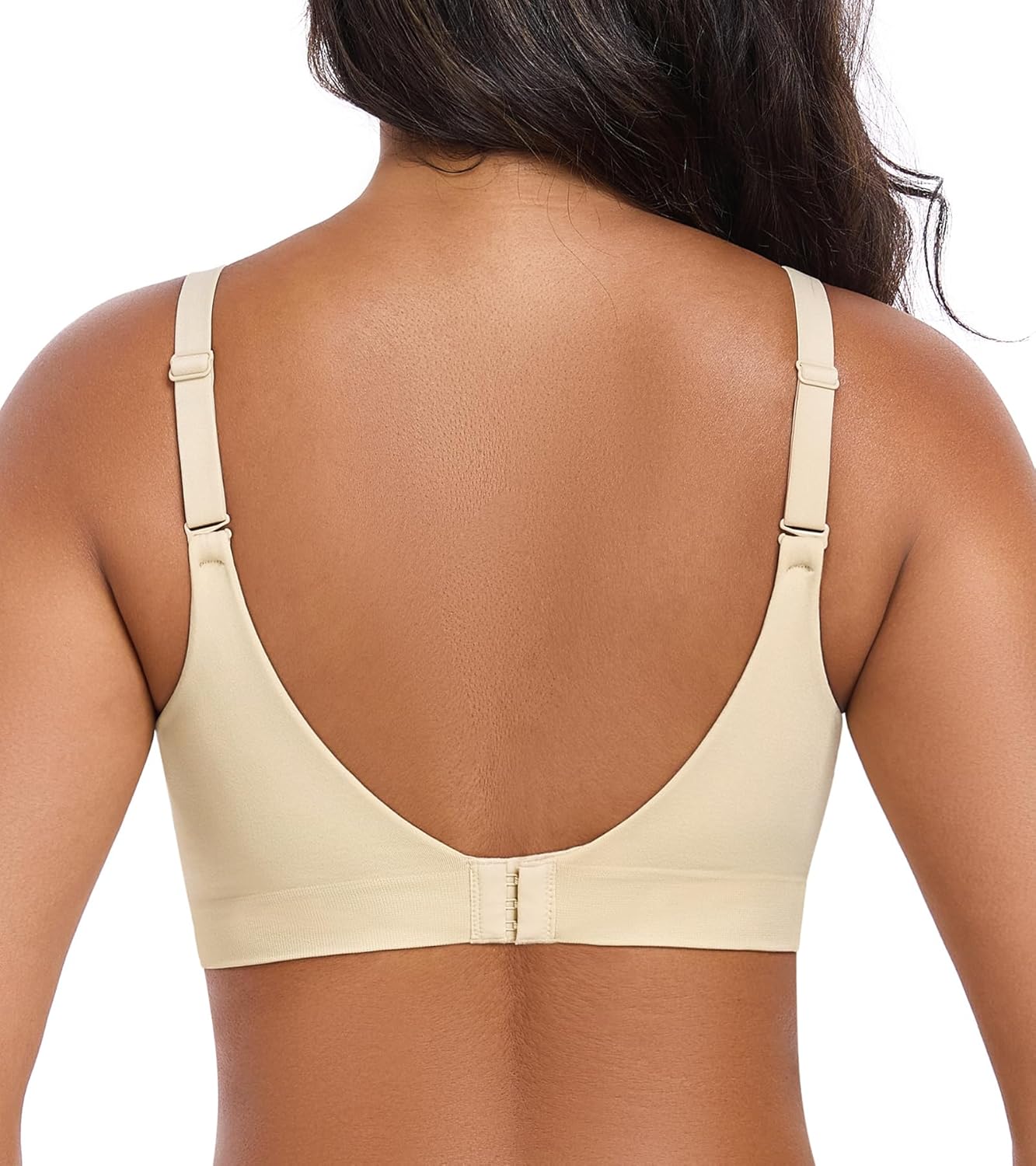 DotVol Women's Wirefree Full Coverage Comfortable Plus Size Everyday T-Shirt Bra - Image 7