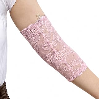 PICC Line Lace Sleeve,Stylish Arm Cover for IV,Cast Protection | Soft Breathable Compression Arm Sleeve with Non-Slip Silicone Grip, Comfortable Accessory, 1 Pc