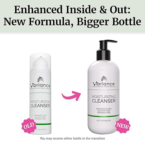 Miniatura 2 de Vibriance Limpiador hidratante, lavado facial de aceite a espuma con niacinamida, manteca de karité para pieles maduras, limpiador facial suave