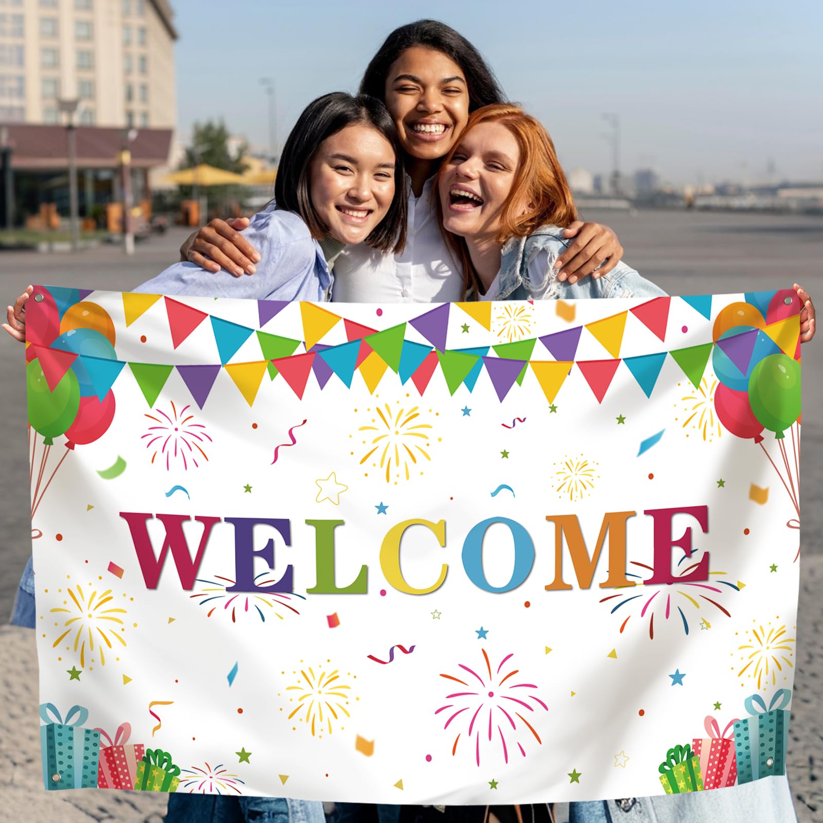 Koliphy Welcome Decorations, Welcome Banner for Welcome Home Family Celebration Welcome Back to School, Classroom - Image 4