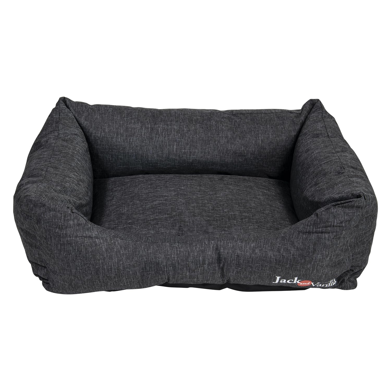 JACK AND VANILLA - Waterproof Dog Sofa - Waterproof, Durable and Comfortable Bed for Small to Large Dogs - Easy to Wash - Colour Black M, 80 x 60 x 25 cm