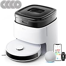 Lefant LiDAR Robot Vacuum and Mop, 15000Pa Suction, 90-Day Self-Emptying, Obstacle Avoidance, Auto Mop Washing&amp;Drying, All-in-One for Pet Hair Carpet, 5G WiFi Alexa/APP/iWatch Control, M3