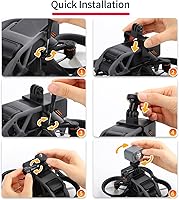 Vista 7 de Avata FPV Adaptador Mount Bundle para DJI Avata Drone Action 2 para Insta360 Go 1 Go 2 Cámaras de Acción Accesorios Soporte Extendido Soporte