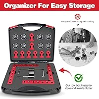 Vista 5 de Abrazaderas de esquina para carpintería - Juego de 4 abrazaderas de 90 grados 14 cm x 14 cm de aleación de aluminio para herramientas y equipos