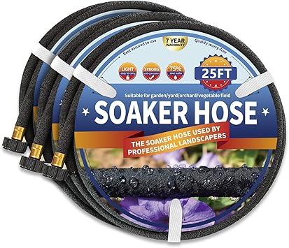 3 Pack Soaker Hose 25 FT