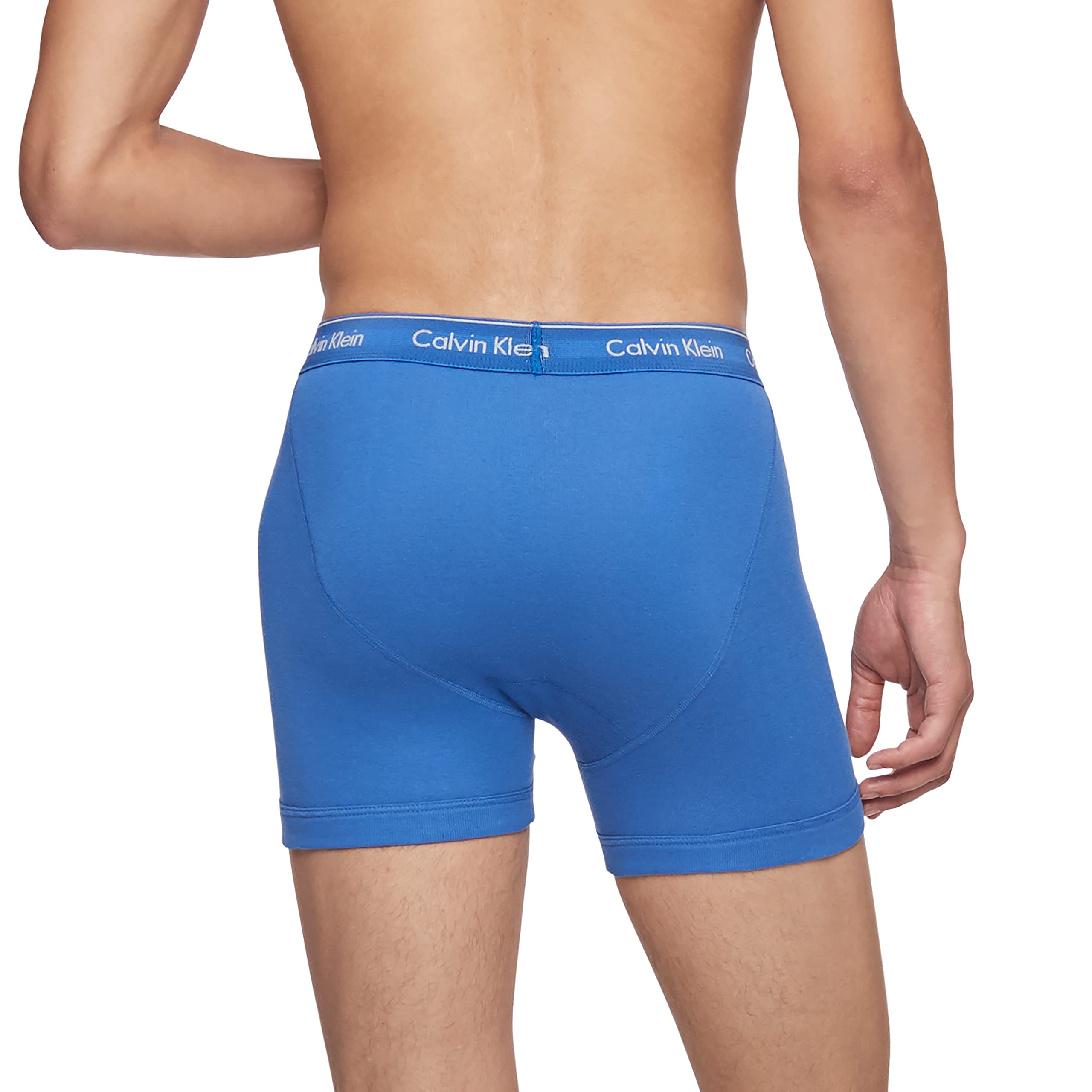 Calvin Klein Bokserki męskie (3 sztuki), Średniowieczny niebieski, Minnow, Blue Bay, XL