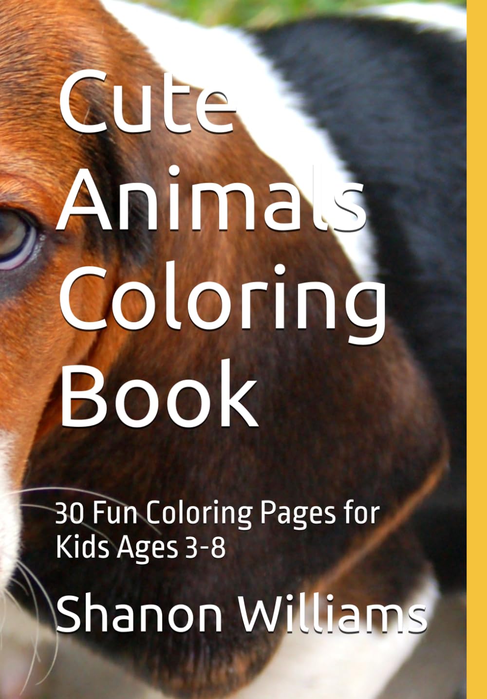 Cute Animals Coloring Book: 30 Fun Coloring Pages for Kids Ages 3-8