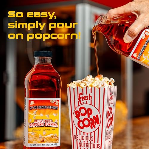 Miniatura 4 de Topping de palomitas de maíz con sabor a mantequilla (1 litro)