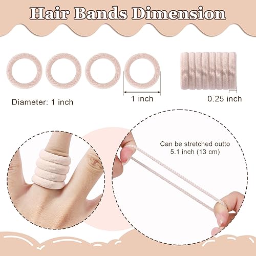 Vista 12 de Paquete de 300 ligas para el cabello BEoffer para bebés y niñas, bandas elásticas para el cabello negras coloridas pequeñas bandas de goma