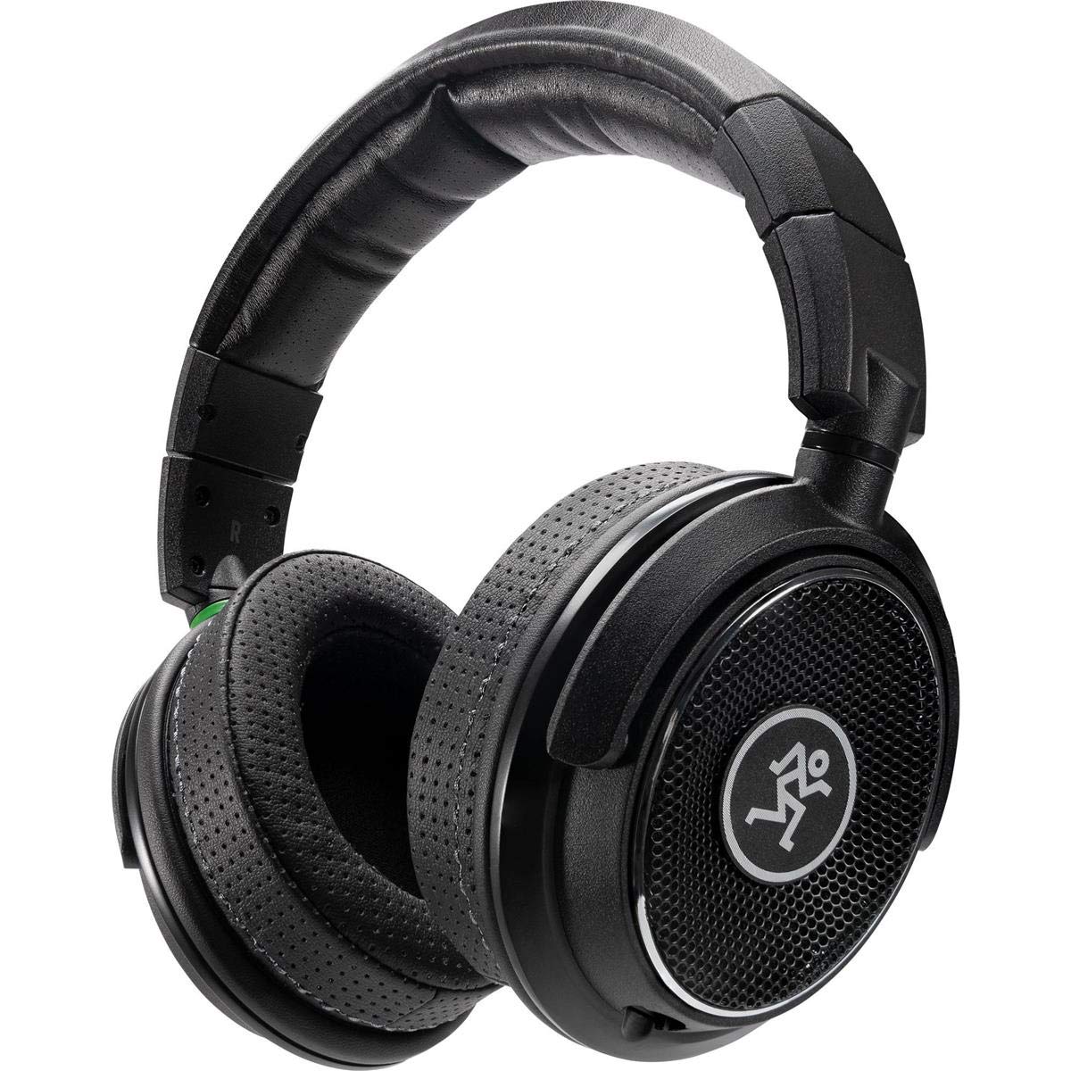 mackie mc series open-back headphones leather headband