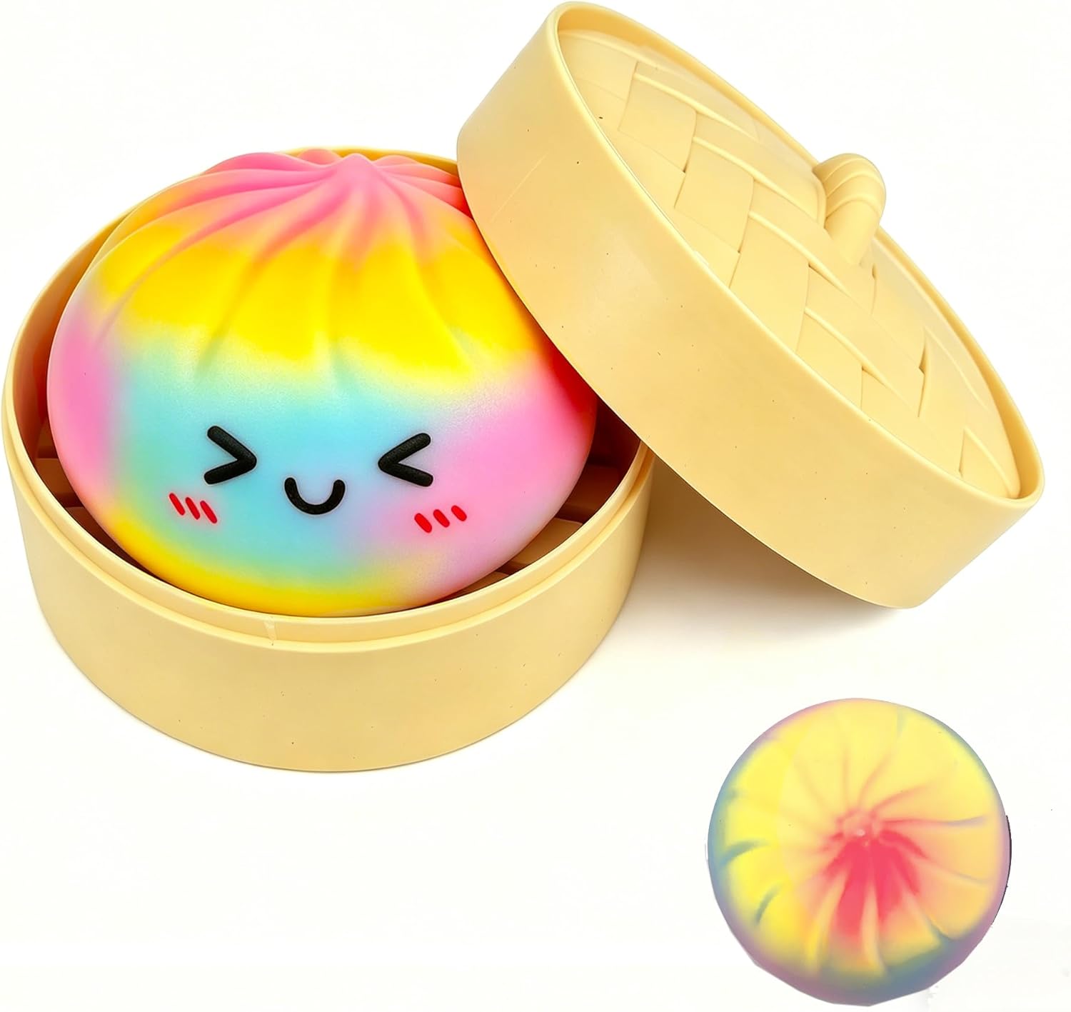 Colorful Dumpling Squishies New Mystery Squishies Dumpling with Box Stress Relief Balls Sensory Toys Desk Squeeze Toys Gift