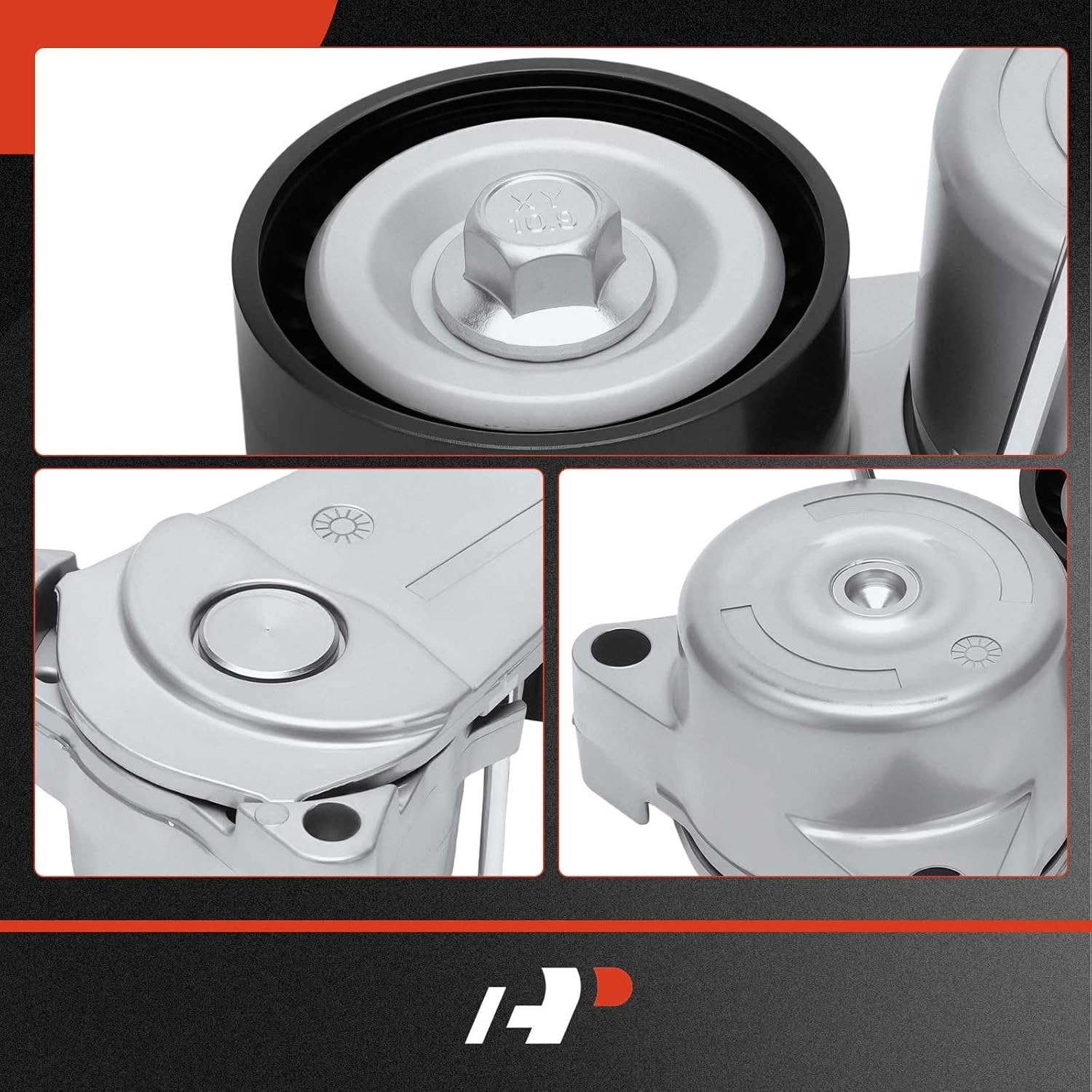 A-Premium Belt Tensioner Assembly with Pulley Compatible with Mercedes-Benz CLS550 E550 2012-2017, GL450 ML550 2013-2014, CL550 2011-2014, GL550, Replace# 19341326, A2782000570