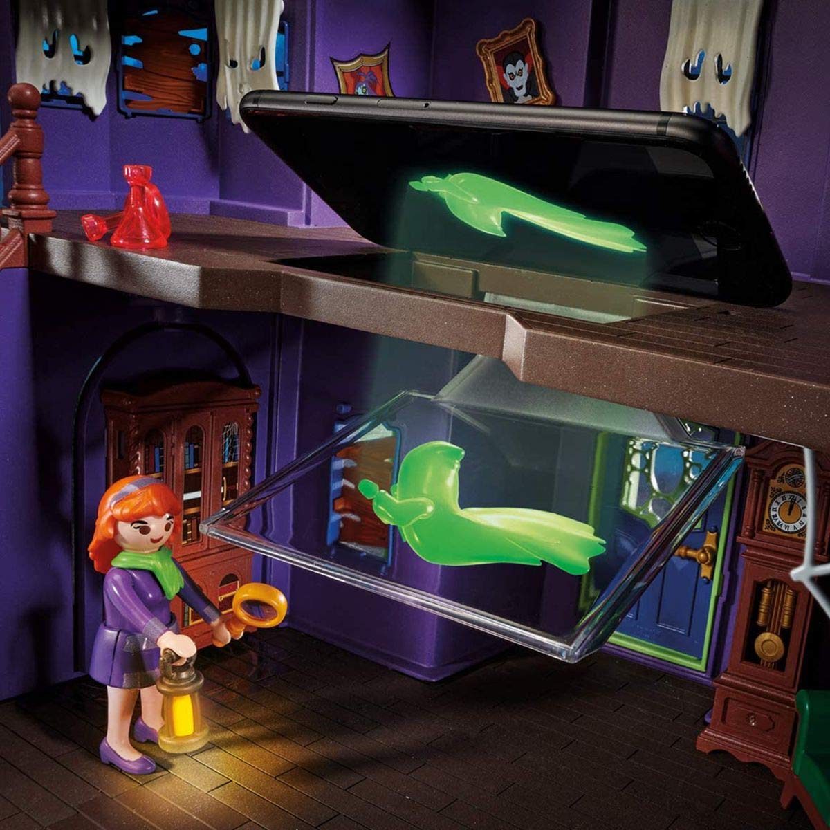 PLAYMOBIL SCOOBY-DOO! 70361 Abenteuer im Geisterhaus, Mit Licht- und Soundeffekten, Ab 5 Jahren