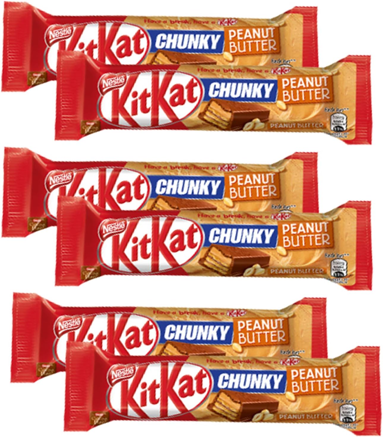 Chunky Peanut Butter - 6 Pack, 6 x 42 g