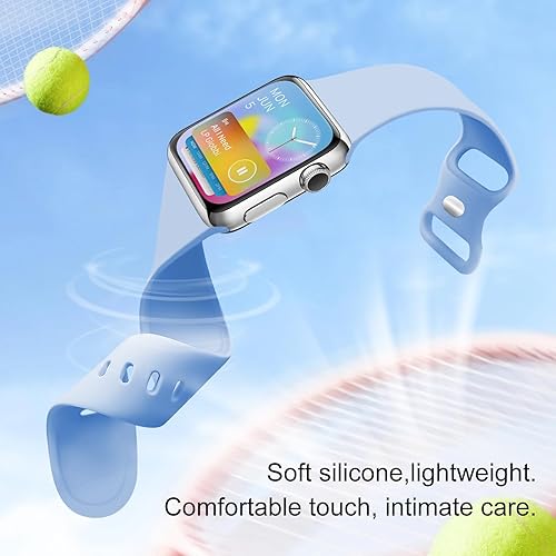 Miniatura 3 de Correa deportiva compatible con correas de Apple Watch de 1.496 in 1.575 in 1.614 in 1.654 in 1.732 in 1.772 in 1.811 in 1.929 in, correa de