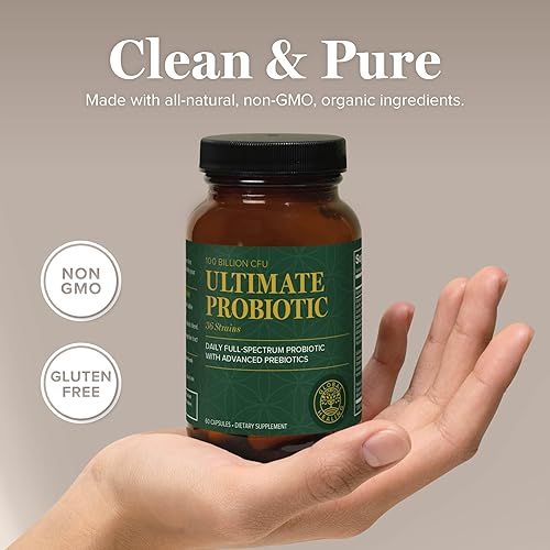 Miniatura 4 de Global Healing Center - Suplemento de mezcla probiótica definitivo (Floratrex) con prebióticos para una digestión saludable, tracto digestivo y