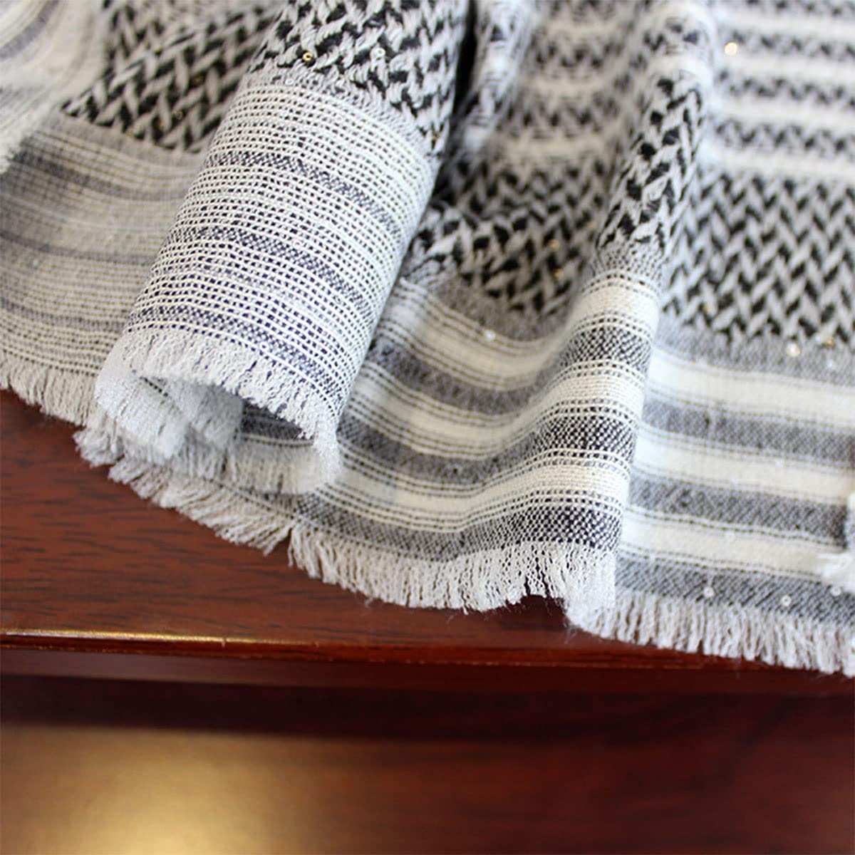 Sciarpa in pura lana, scialle lungo caldo da donna, sciarpa invernale oversize in cashmere morbido e spesso