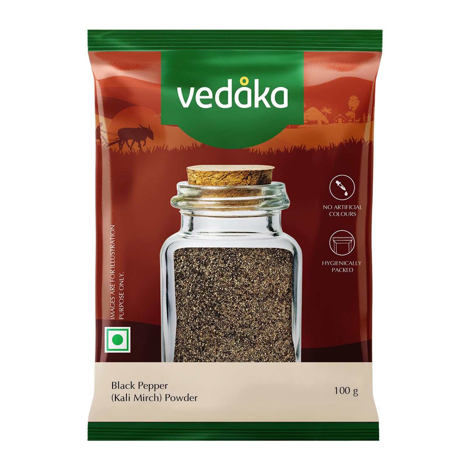 Amazon Brand – Vedaka Black Pepper Powder, 100 g (Kali Mirch) Amazon Brand – Vedaka Black Pepper Powder, 100 g (Kali Mirch)