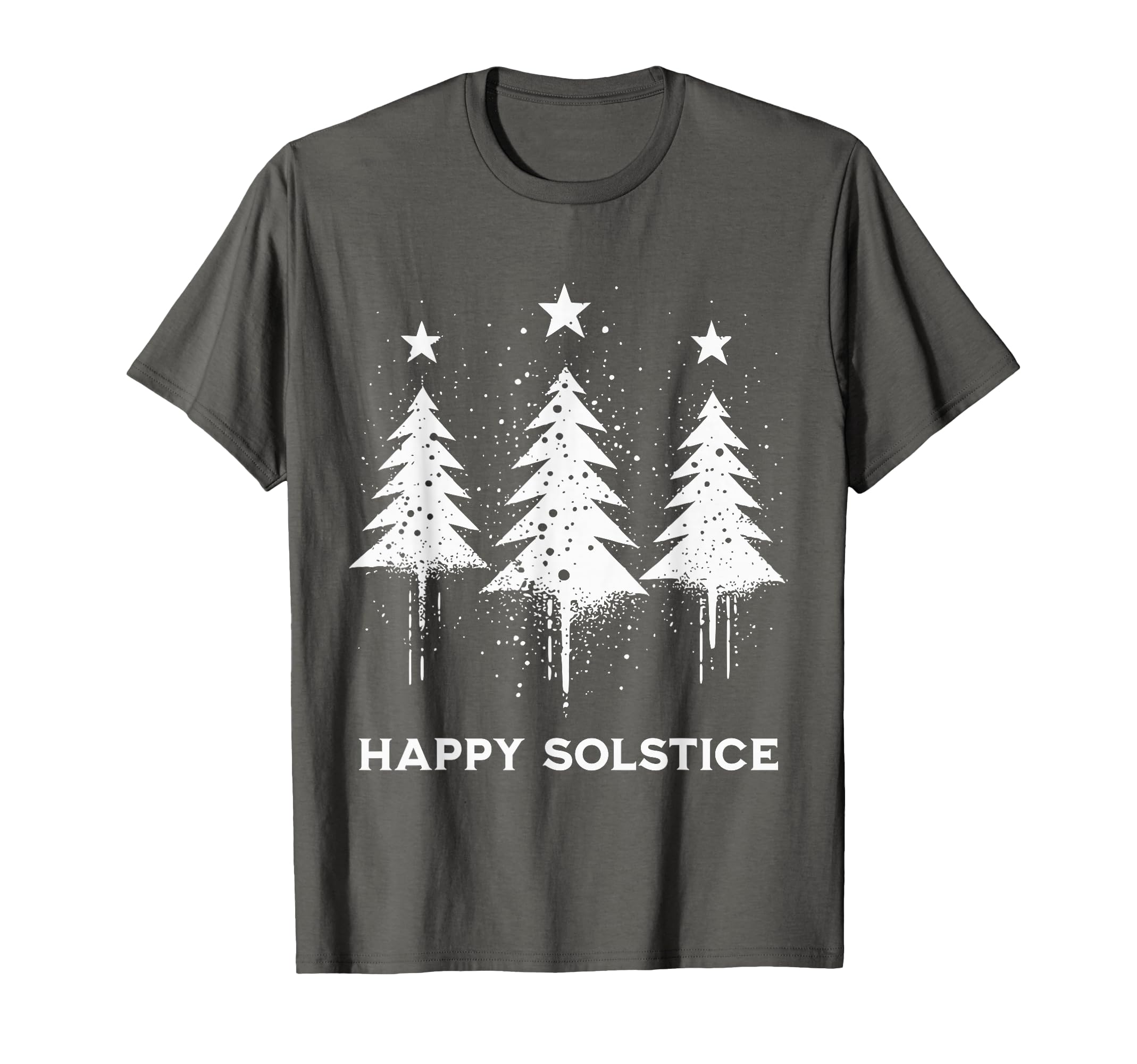 Simple Christmas - Minimalist Vibes Unisex-Adults Winter T-Shirt, Grey, Small, Short Sleeve