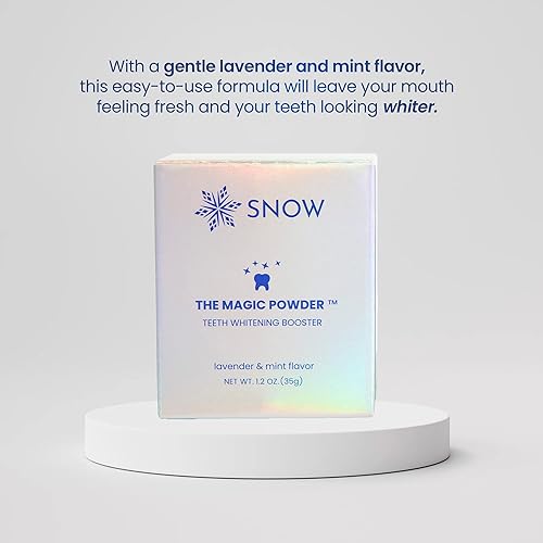 Miniatura 5 de Snow Magic - Polvo potenciador de blanqueamiento de dientes - Polvo blanqueador e iluminador dental - Cuidado bucal con carbonato de calcio e