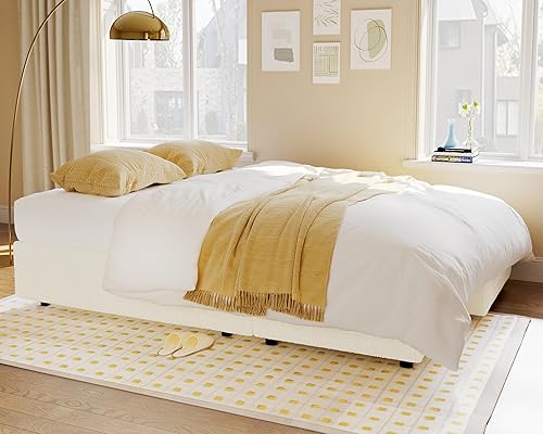 Miniatura 5 de PaPaJet Sofá cama, sofá cama con diván de almacenamiento, sofá cama extraíble en forma de L, sofás de gran tamaño para sala de estar, sherpa blanco