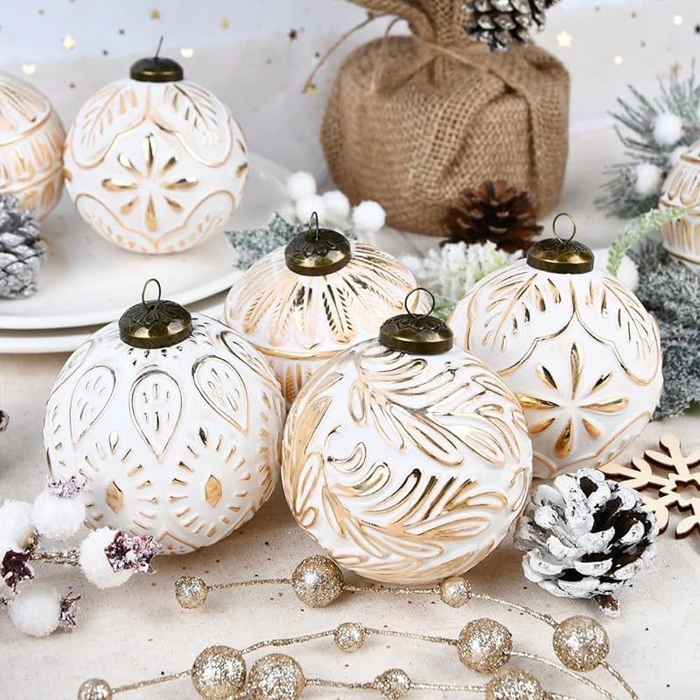 Maritown Palline Di Natale Velluto Ornamenti Natalizi Palle 24 Pz 2.4 Pollici Floccato Plastica Infrangibile Natale Palline Festa Festa Decorazioni Appese per Albero di Natale Decorazioni
