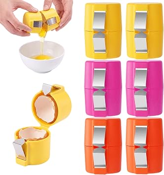 2026 New Egg Shell Opener, Egg Separator Egg Cracker Tool for Raw Eggs 6pcs