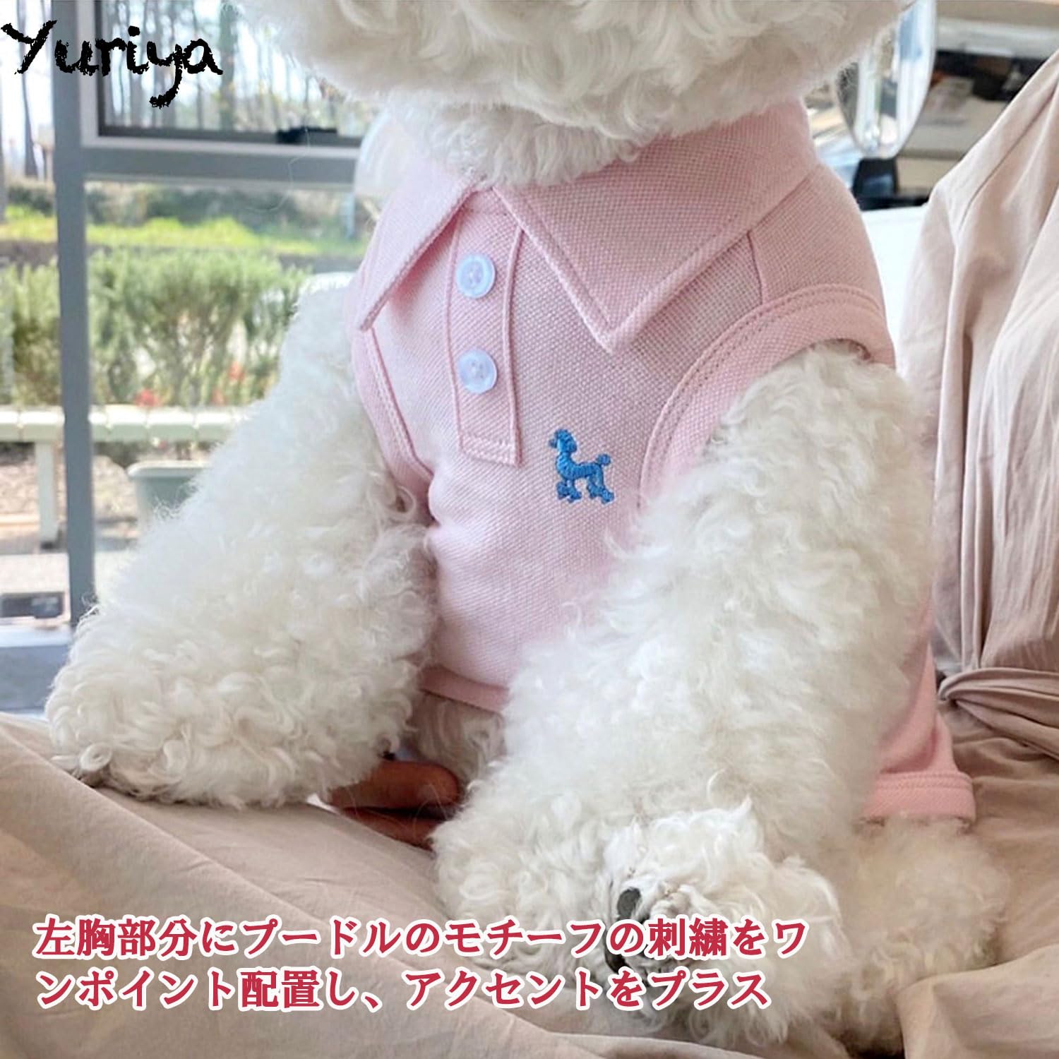 Amazon | Yuriya ペット服 かわいい ポロシャツ ドッグウェア シンプル