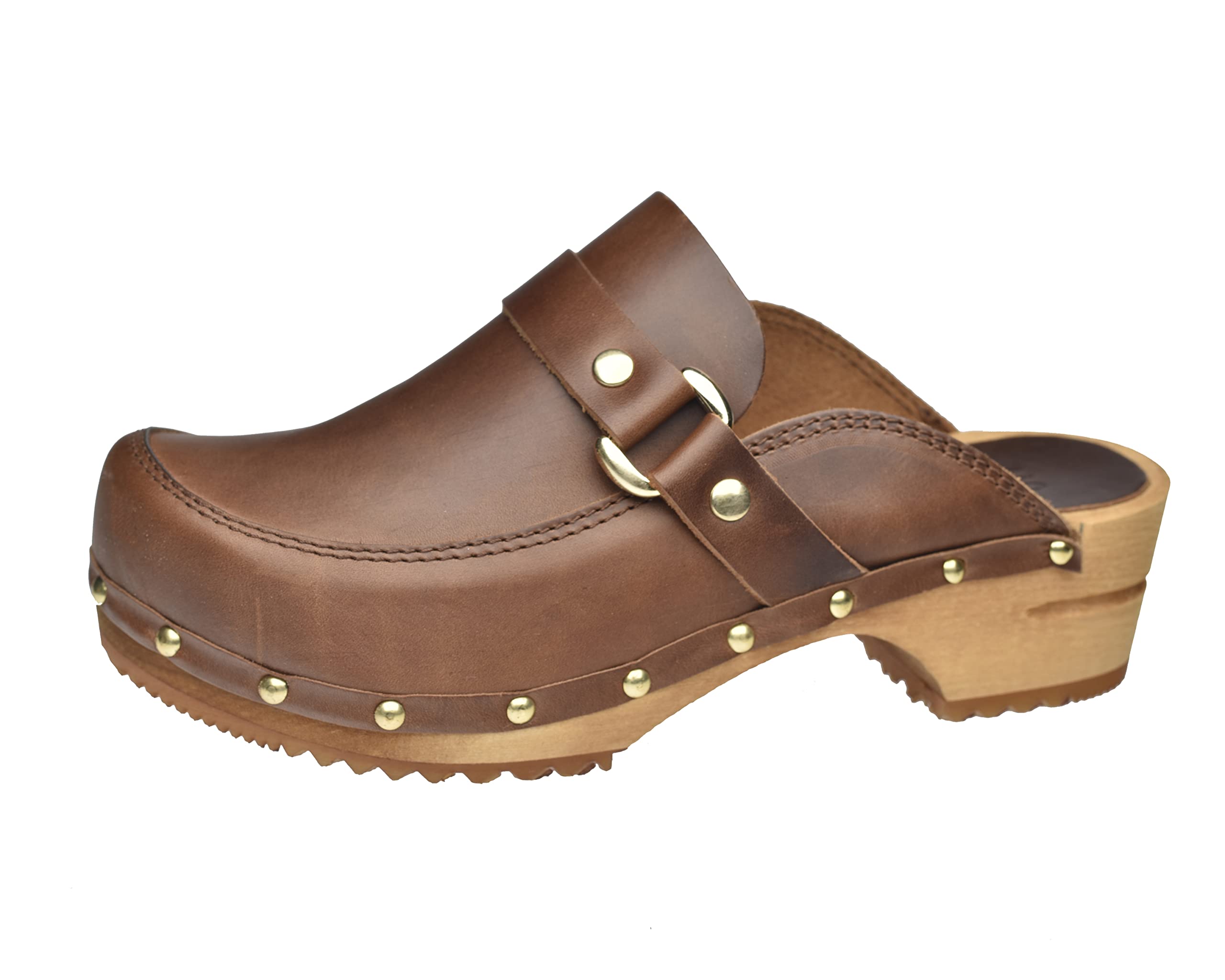 Sanita Lillen offener Clog, Braun, 40 EU