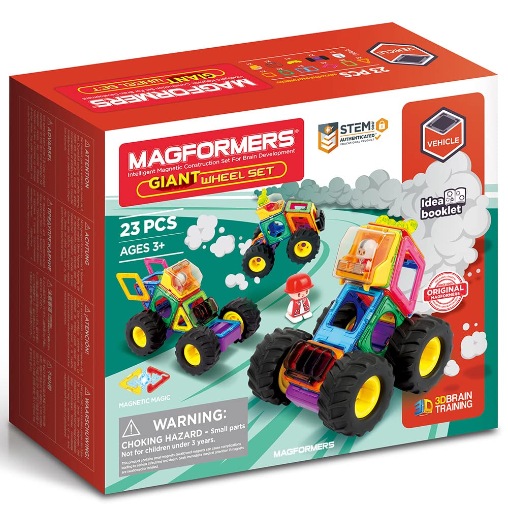 Magformers Giant Wheel Magnetyczne klocki konstrukcyjne STEM zabawka