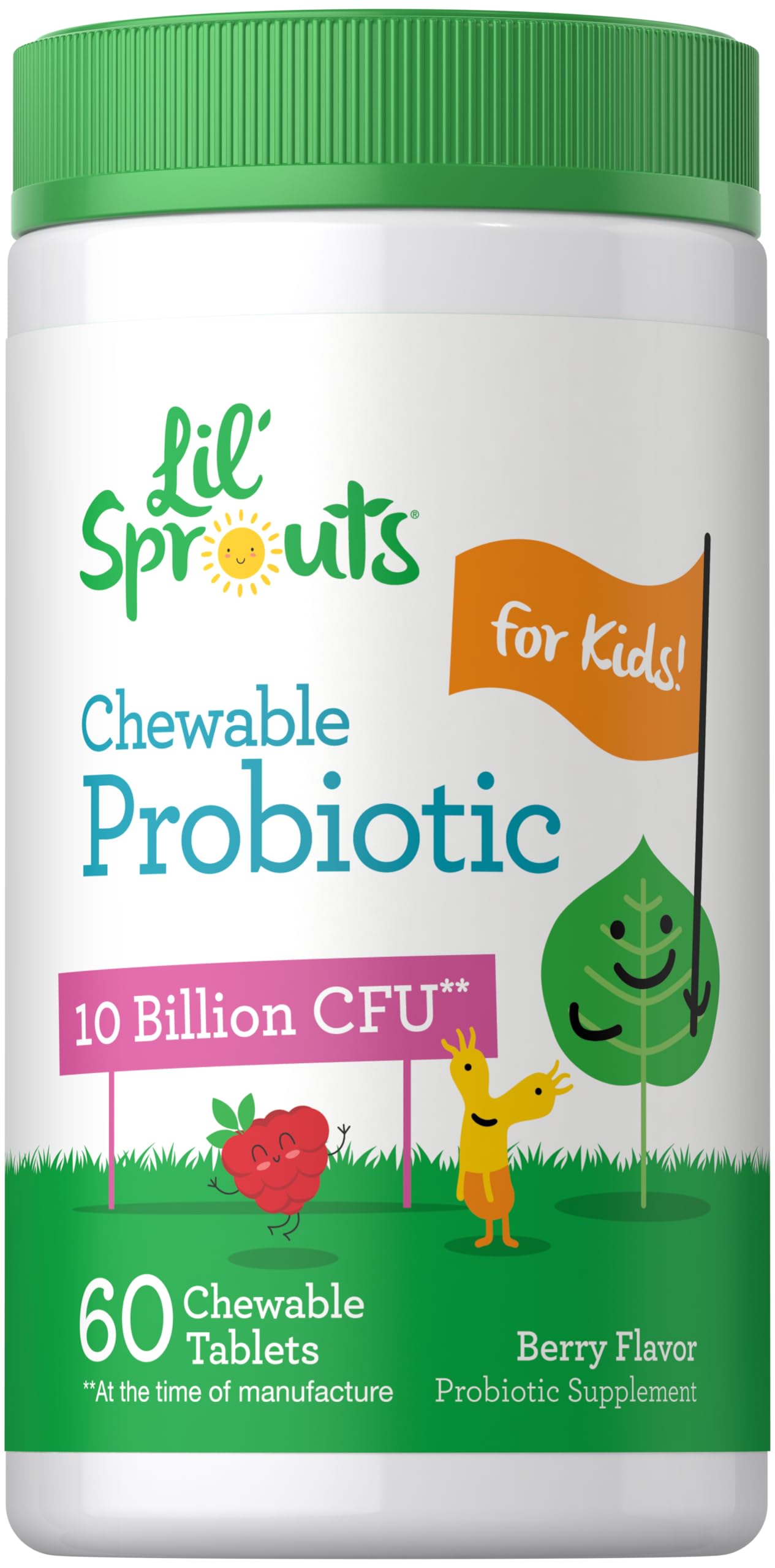 Carlyle Probiotic for Kids | 60 Chewable Tablets | Berry Flavor Supplement
