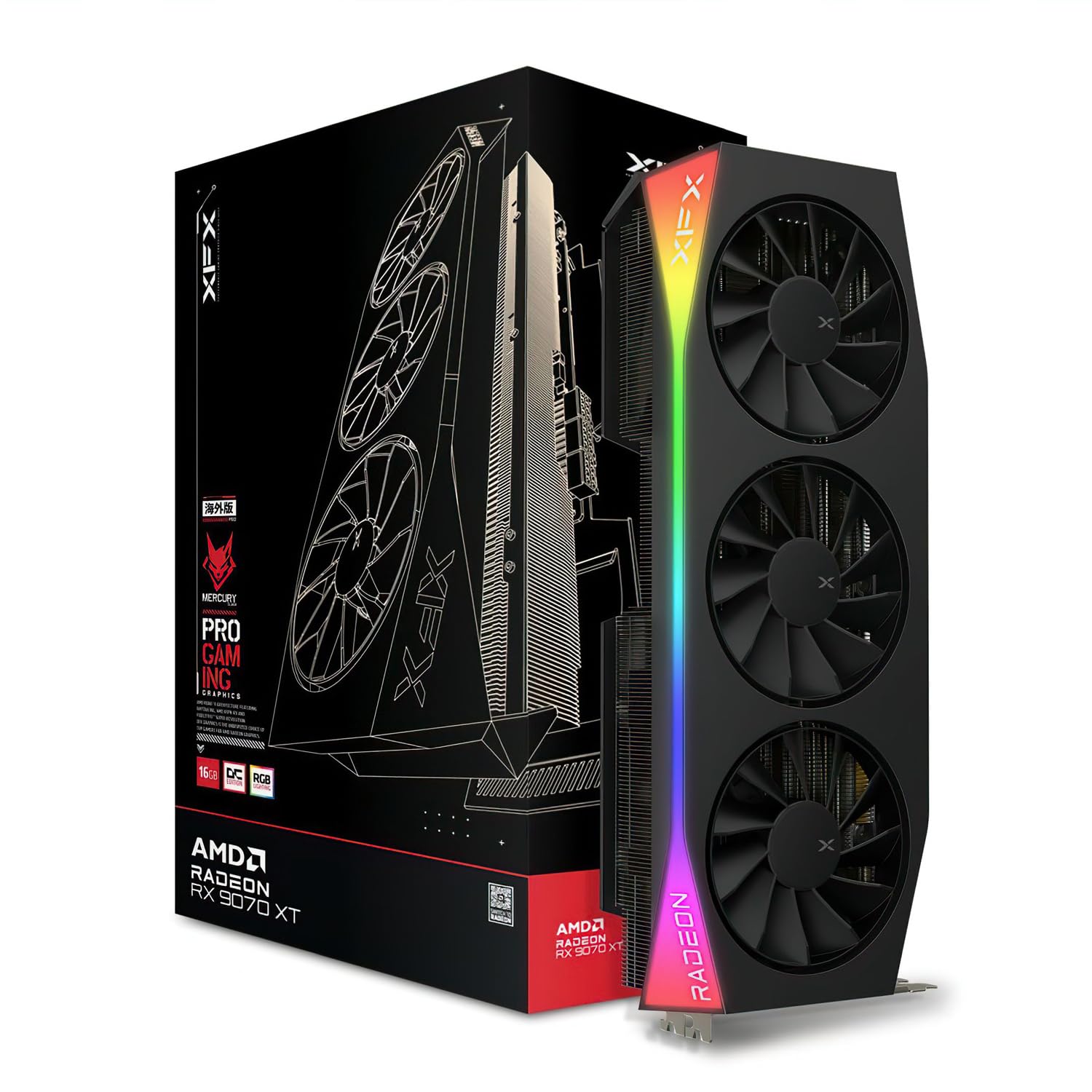 Gjb  XFX Radeon RX 9070 XTグラフィックボード Amazon | 【国内正規代理店】XFX Mercury AMD Radeon RX 9070XT OC