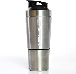 SHIFTER GYM SHAKER STEEL WITH CONTAINER 750 ml Shaker (Pack of 1, Silver, Steel) Price In India