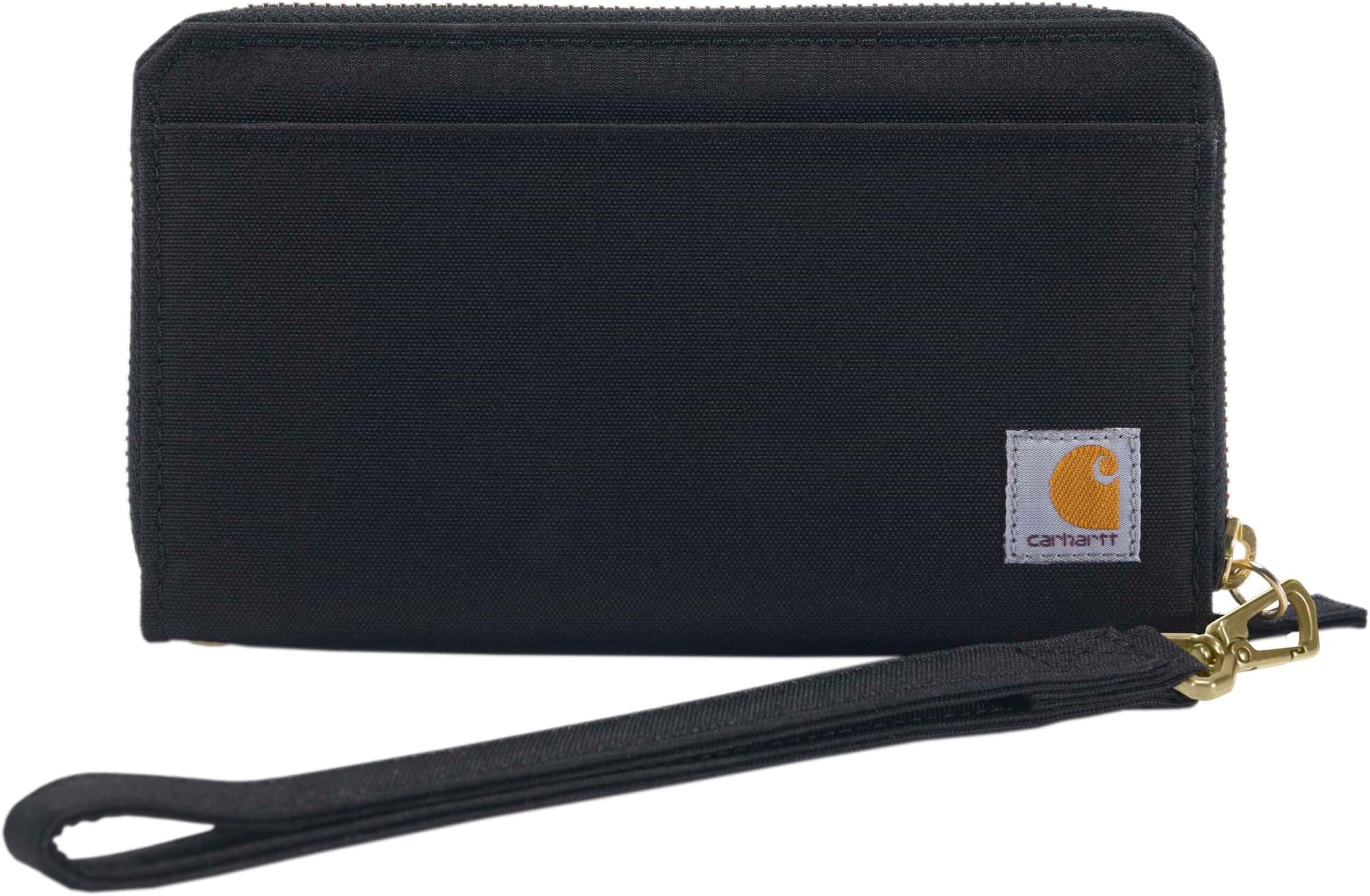 Nylon Duck Lay-Flat Clutch Wallet, RFID Blocking Zipper Wallet with Coin Pouch, Water-Repellent Nylon