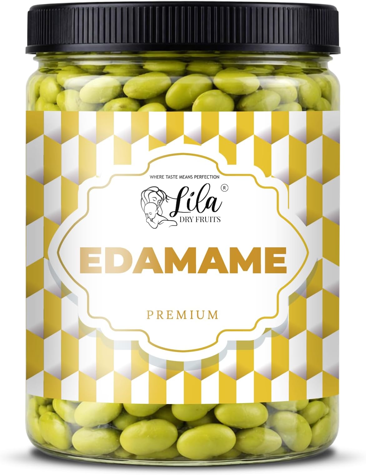 LILA DRY FRUITS Edamame Beans 100 Gms Plain Unflavoured Edma Bean Crunchy Protein Rich Snack | Healthy Edamamme Bean for Daily Snacking & Fitness Diet Perfect for Gifting