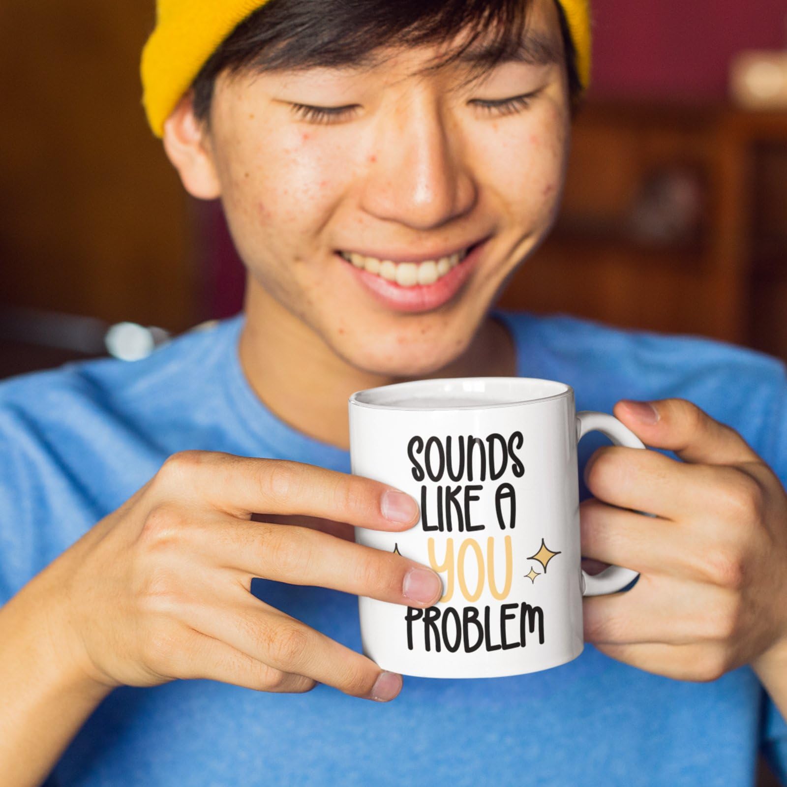 BWW Print - Sounds Like A You Problem - Sarcastic Colleague Gift Mug, Ceramic, 11fl.oz, White - Image 3