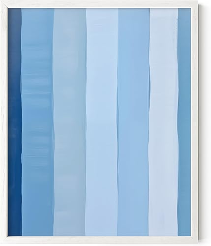 Miniatura 50 de HAUS AND HUES Arte abstracto moderno para pared, arte de sala de estar azul y verde, obra de arte moderna para paredes, imagen minimalista para sala