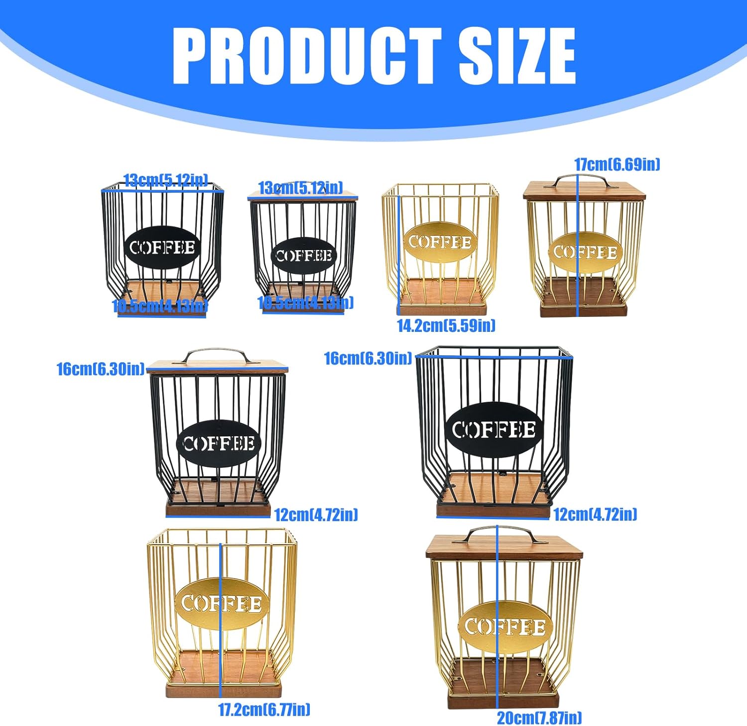 Practical Moisture-Proofs Coffee Holder Basket Opening Accessory for Easy Organization Office Coffee Storage
